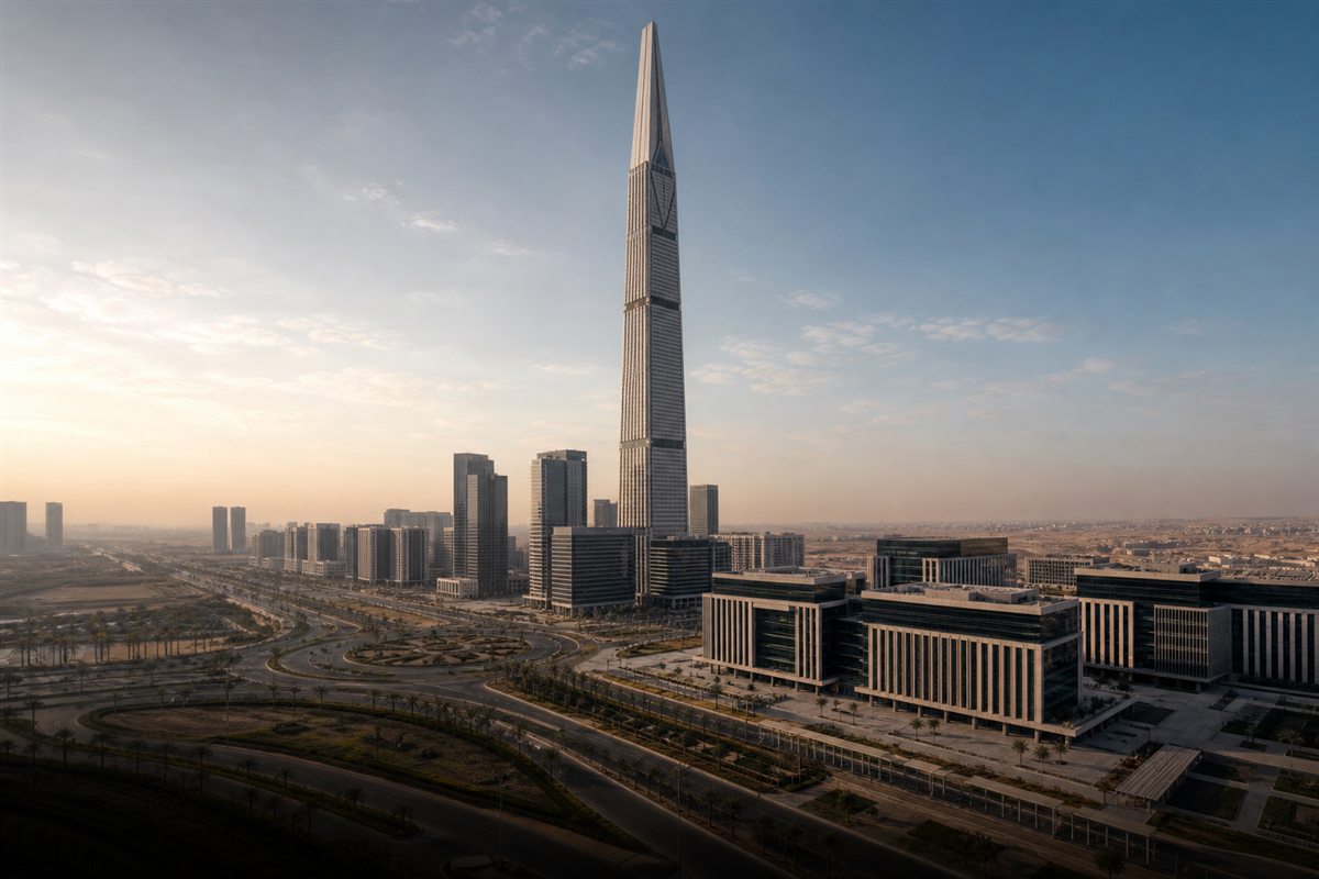 منطقة الأعمال المركزية والبرج الأيقوني في العاصمة الإدارية الجديدة